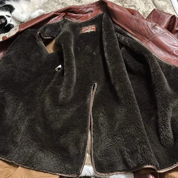 Grais vintage leather coat - Picture 5 of 8